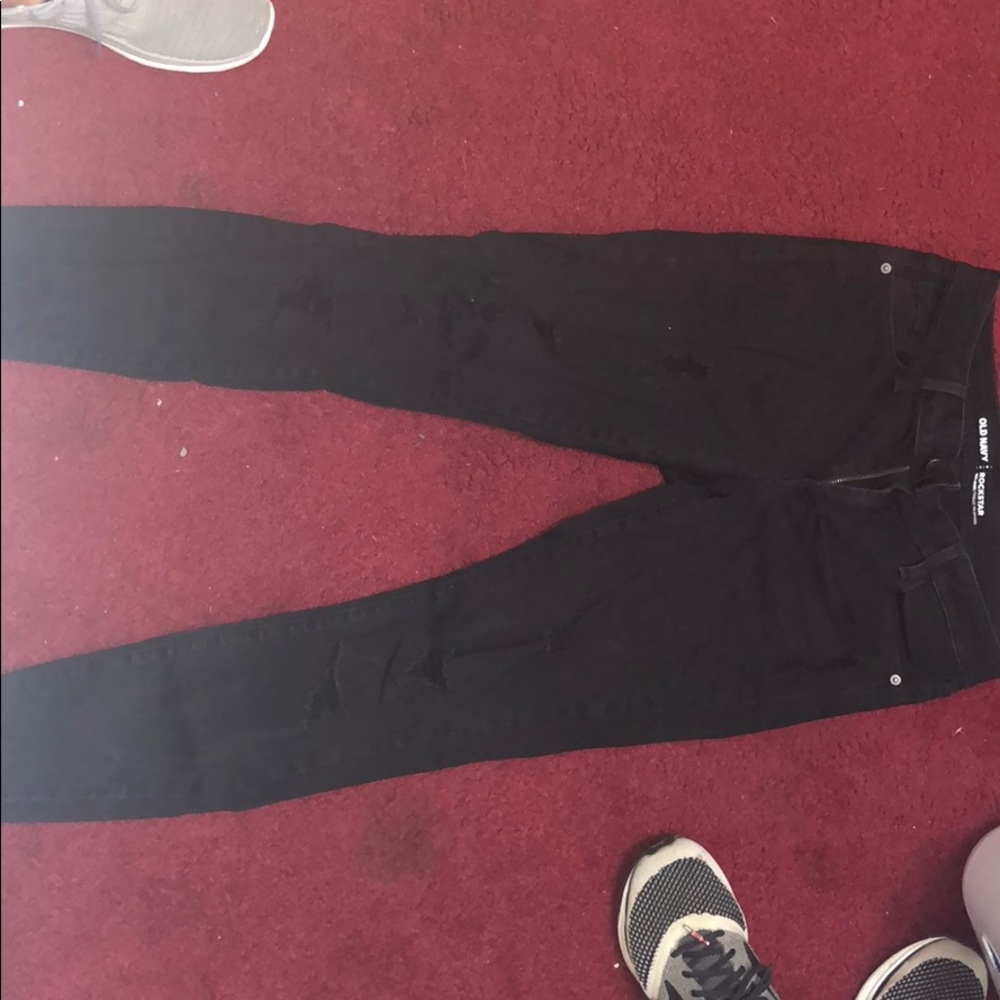 Black old navy rockstar jeans
